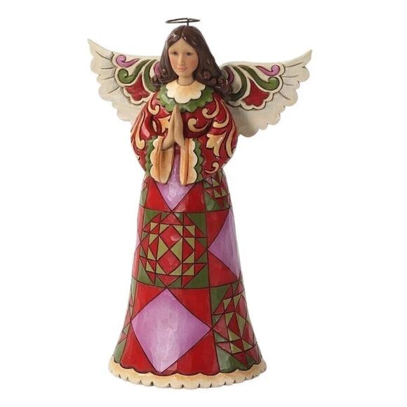 Jim Shore 2012 Christmas Praying Angel Peaceful Prayer Figurine 4027782 Retired - Picture 1 of 6